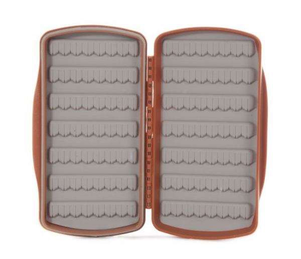 Tacky Pescador Fly Box Burnt Orange Open Tacky Pescador Fly Box Burnt Orange Open